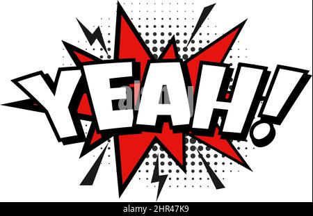 Yeah Scream illustrierte Comic-Magazin, Pop-Art. Vector Magazin Superhelden-Cover, Blase Buch mit Text Illustration Stock Vektor