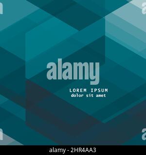 Abstrakter blauer Hintergrund mit Sechsecken. Vektordesign Stock Vektor