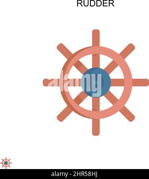 Einfaches Vektorsymbol für das Ruder. Illustration Symbol Design-Vorlage für Web mobile UI-Element. Stock Vektor