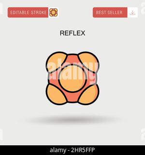 Reflex Simple Vector-Symbol. Stock Vektor