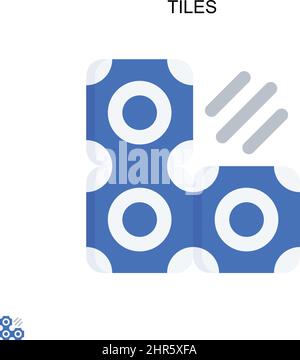 Kacheln einfaches Vektorsymbol. Illustration Symbol Design-Vorlage für Web mobile UI-Element. Stock Vektor