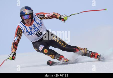 Erik Guay aus Kanada startet am Mittwoch, den 27. November 2013, beim