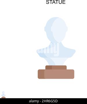 Einfaches Vektorsymbol der Statue. Illustration Symbol Design-Vorlage für Web mobile UI-Element. Stock Vektor