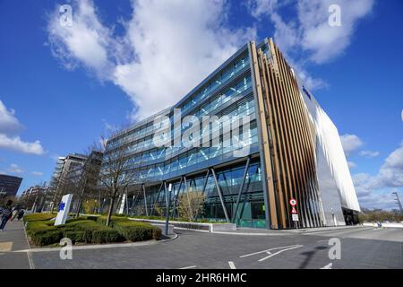 Das SSE-Bürogebäude in Reading, in der Grafschaft von Bedshire, da die Haushaltsrechnungen nach der Invasion Russlands in die Ukraine voraussichtlich steigen werden. Bilddatum: Freitag, 25. Februar 2022. Stockfoto