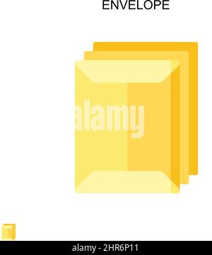 Einfaches Vektorsymbol für Hüllkurven. Illustration Symbol Design-Vorlage für Web mobile UI-Element. Stock Vektor