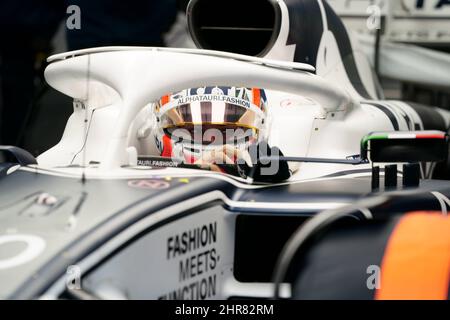 25.. Februar 2022 ; Circuit Barcelona Catalunya, Barcelona, Spanien: Formel 1 , Saisonvorbereitung; Pierre Gasly (FRA) Scuderia AlphaTauri Stockfoto