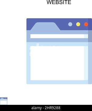 Website einfaches Vektor-Symbol. Illustration Symbol Design-Vorlage für Web mobile UI-Element. Stock Vektor