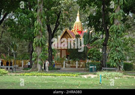 Preah Ang Chek Preah Ang Chorm Tempel, Königliche Gärten, Siem Reap, Königreich Kambodscha, Südostasien Stockfoto