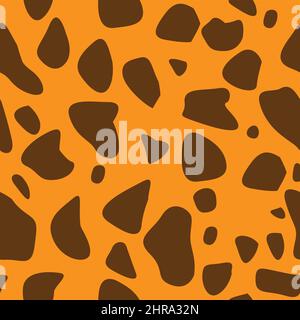Nahtloser Hintergrund in tierischen Flecken Giraffe Stock Vektor