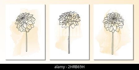 Eine Reihe von modernen universellen Kunstpostern. Geeignet für Grußkarten, Poster, Urlaubskarten, Corporate Cards, Einladungen. Abstraktes Design. Vektor Stock Vektor