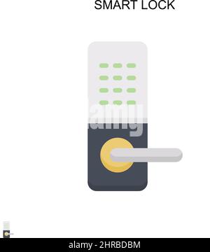 Smart Lock einfaches Vektorsymbol. Illustration Symbol Design-Vorlage für Web mobile UI-Element. Stock Vektor