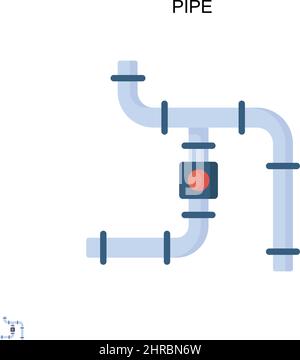 Einfaches Vektorsymbol für die Pipe. Illustration Symbol Design-Vorlage für Web mobile UI-Element. Stock Vektor