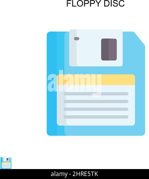 Einfaches Vektorsymbol für Disketten. Illustration Symbol Design-Vorlage für Web mobile UI-Element. Stock Vektor