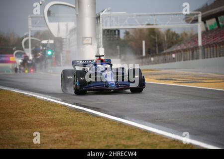 #06 Nichola Latifi Williams Racing Mercedes während der Wintertesttage, Barcelona 23-25. Februar 2022, Formel 1 Weltmeisterschaft 2022. Stockfoto