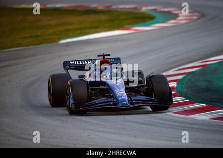#06 Nichola Latifi Williams Racing Mercedes während der Wintertesttage, Barcelona 23-25. Februar 2022, Formel 1 Weltmeisterschaft 2022. Stockfoto