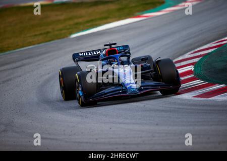 #06 Nichola Latifi Williams Racing Mercedes während der Wintertesttage, Barcelona 23-25. Februar 2022, Formel 1 Weltmeisterschaft 2022. Stockfoto