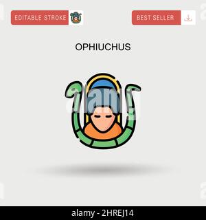 Einfaches Vektor-Symbol von Opphiuchus. Stock Vektor