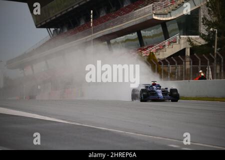 #06 Nichola Latifi Williams Racing Mercedes während der Wintertesttage, Barcelona 23-25. Februar 2022, Formel 1 Weltmeisterschaft 2022. Stockfoto