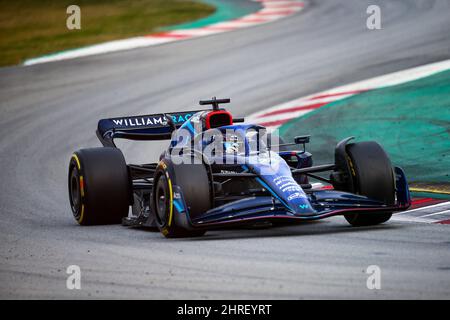 #06 Nichola Latifi Williams Racing Mercedes während der Wintertesttage, Barcelona 23-25. Februar 2022, Formel 1 Weltmeisterschaft 2022. Stockfoto