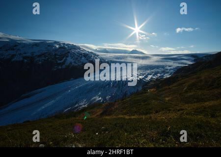 Ein Blick vom Harding Icefield Trail, Alaska Stockfoto