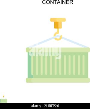 Einfaches Vektorsymbol für Container. Illustration Symbol Design-Vorlage für Web mobile UI-Element. Stock Vektor