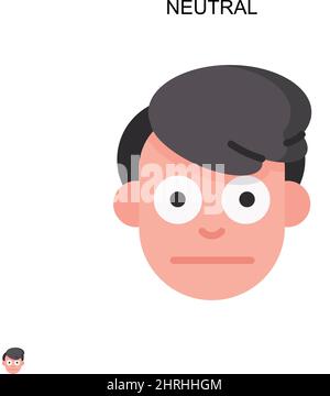 Neutrales einfaches Vektorsymbol. Illustration Symbol Design-Vorlage für Web mobile UI-Element. Stock Vektor