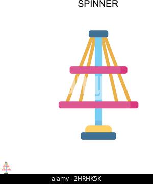 Einfaches Vektorsymbol für Drehscheibe. Illustration Symbol Design-Vorlage für Web mobile UI-Element. Stock Vektor