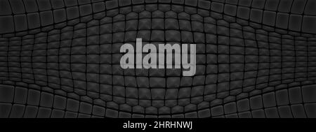 Schwarze reptile Hautstruktur. Hintergrund mit Muster aus Schlangen-, Krokodil- oder Echsenleder. Vektor-Cartoon-Illustration von Luxus-Mode-Material aus Alligator Haut mit soliden Schuppen Stock Vektor