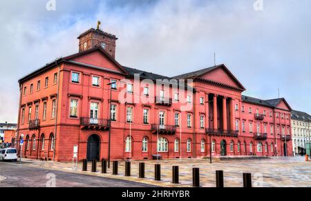 Karlsruher Rathaus in Baden-Württemberg, Deutschland Stockfoto