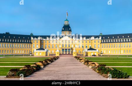 Schloss Karlsruhe in Baden-Württemberg, Deutschland Stockfoto