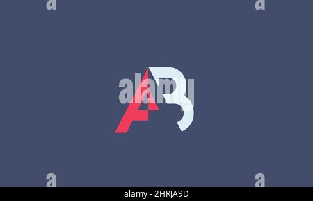 Buchstabenbuchstaben Initialen Monogramm-Logo ab, BA, A und B Stock Vektor