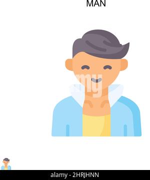 Man Simple Vektor-Symbol. Illustration Symbol Design-Vorlage für Web mobile UI-Element. Stock Vektor