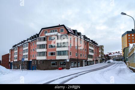 Architektur von Kiruna in Lappland, Schweden Stockfoto