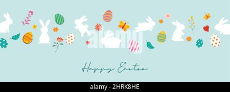 Happy easter Egg Grußkarte Hintergrund template.Can für Cover, Einladung, Anzeige, Tapete, Flyer, Plakate verwendet werden, Broschüre. Stock Vektor
