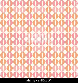 Abstrakter, geometrischer Boho-Hintergrund. Vektor nahtlose Wiederholung Muster von gekrümmten Formen. Stock Vektor