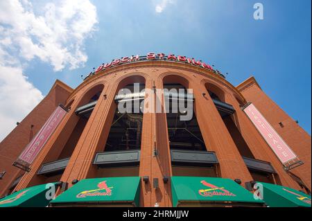 Aufnahme des Busch-Stadions in St. Louis, Missouri Stockfoto