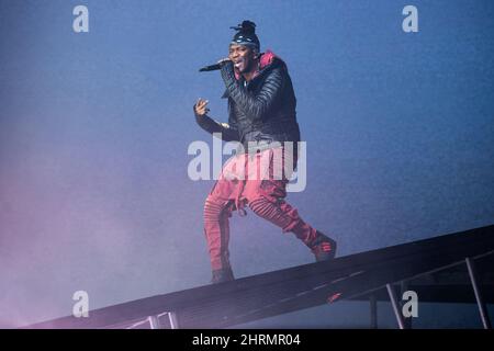 London, Großbritannien. 26. Februar 2022. KSI tritt in der Wembley Arena in London auf. Bilddatum: Samstag, 26. Februar 2022. Bildnachweis sollte lauten: Matt Crossick/Empics/Alamy Live News Stockfoto