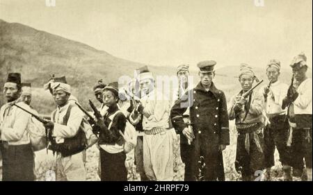 Koreanische aufrichtige Armee im Jahr 1907, Privatsammlung Stockfoto