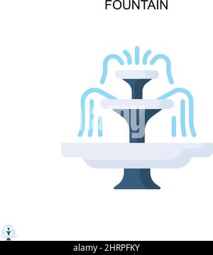 Einfaches Vektorsymbol für Brunnen. Illustration Symbol Design-Vorlage für Web mobile UI-Element. Stock Vektor