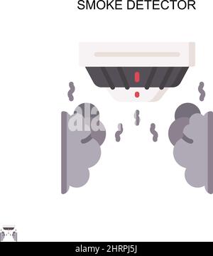 Einfaches Vektorsymbol für Rauchmelder. Illustration Symbol Design-Vorlage für Web mobile UI-Element. Stock Vektor