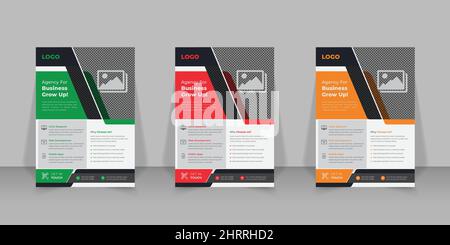 Minimalistisches und kreatives Business Flyer Template Vektordesign, Business Poster Layout, Corporate Banner, Poster und Broschüren Design Stock Vektor