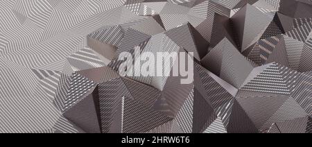Illustration des abstrakten Dreieckshintergrunds Stockfoto
