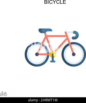 Fahrrad einfaches Vektor-Symbol. Illustration Symbol Design-Vorlage für Web mobile UI-Element. Stock Vektor