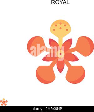 Royal Simple Vektor-Symbol. Illustration Symbol Design-Vorlage für Web mobile UI-Element. Stock Vektor