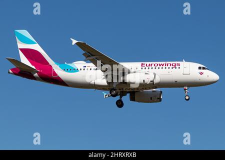 Eurowings Airbus A319-132 D-AGWF Stockfoto