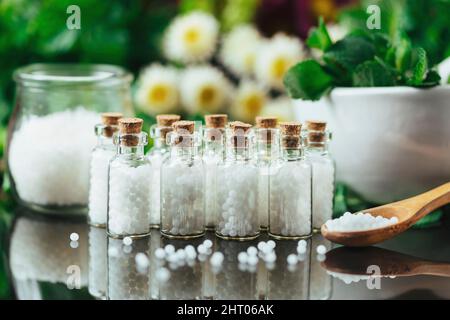 Homöopathische Heilmittel Stockfoto