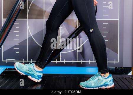 Markerset für die Analyse menschlicher Bewegungen Stockfoto