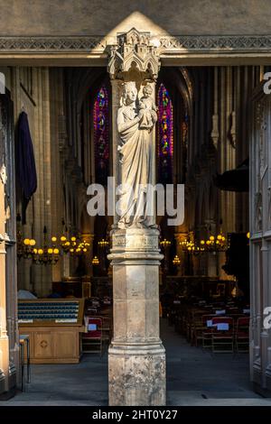 Paris, Frankreich - 31. März 2021: Kirche Saint-Germain l'Auxerrois in Paris Stockfoto