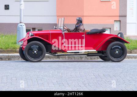 Prostejov Tschechische Republik, Mai 20. 2018. Tatra 11 Modell während der historischen Auto Parade Stockfoto