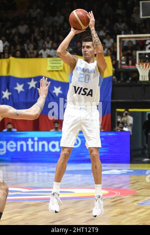 Carlos Schattmann (Argentinien) gegen Venezuela. FIBA World Cup Qualifiers 2022 Stockfoto